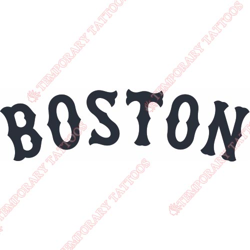 Boston Red Sox Customize Temporary Tattoos Stickers NO.1473